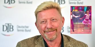 Boris Becker beams with pride at his daughter Anna Ermakova's dance performance on reality television show