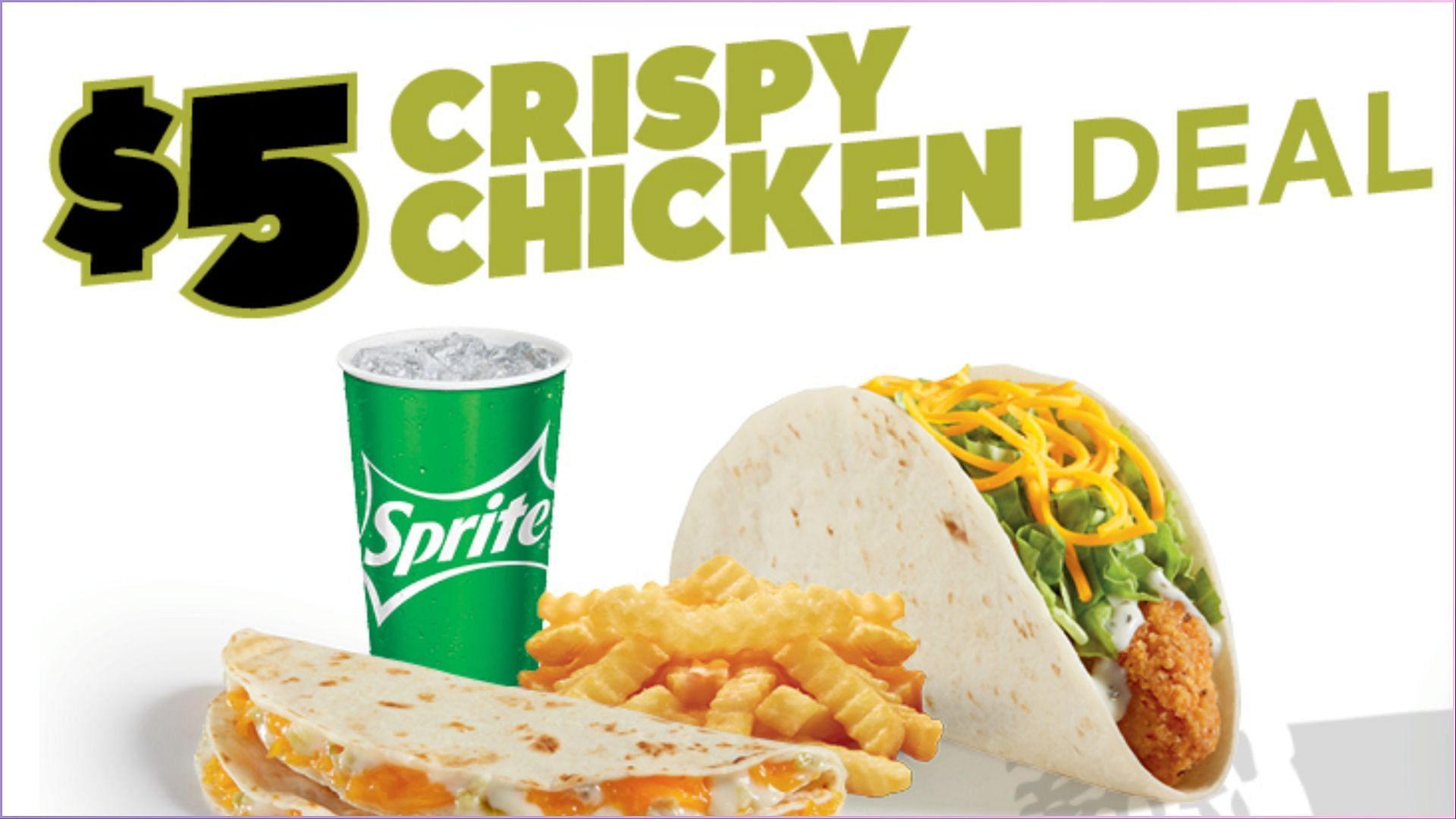 $5 Crispy Chicken Taco Del&rsquo;s Deal&reg; will be available for a limited time (Image via Del Taco)
