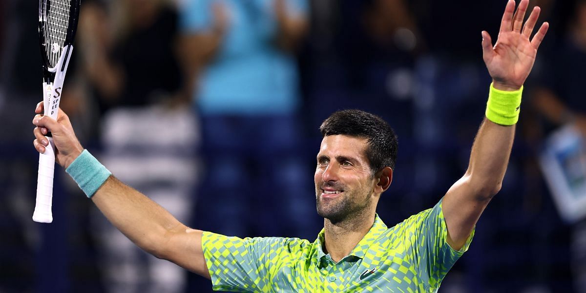 Novak Djokovic at Dubai Tennis Championship