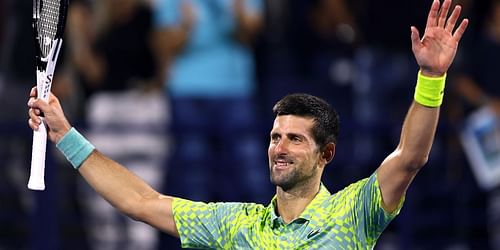 Novak Djokovic at Dubai Tennis Championship