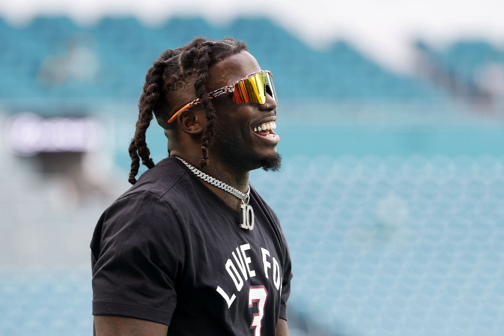 Tyreek Hill during New York Jets v Miami Dolphins