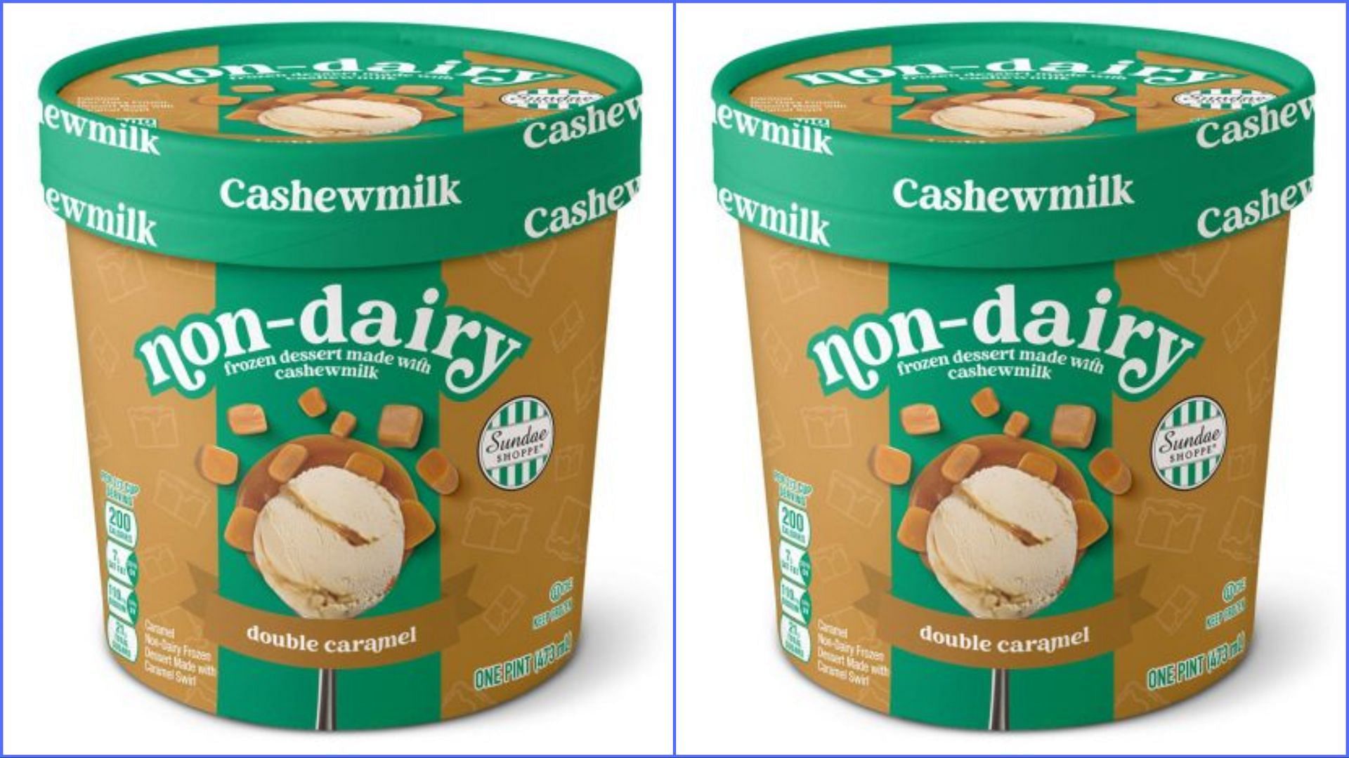 Sundae Shoppe Non-Dairy Cashew Milk Pints (Image via Aldi&rsquo;s)
