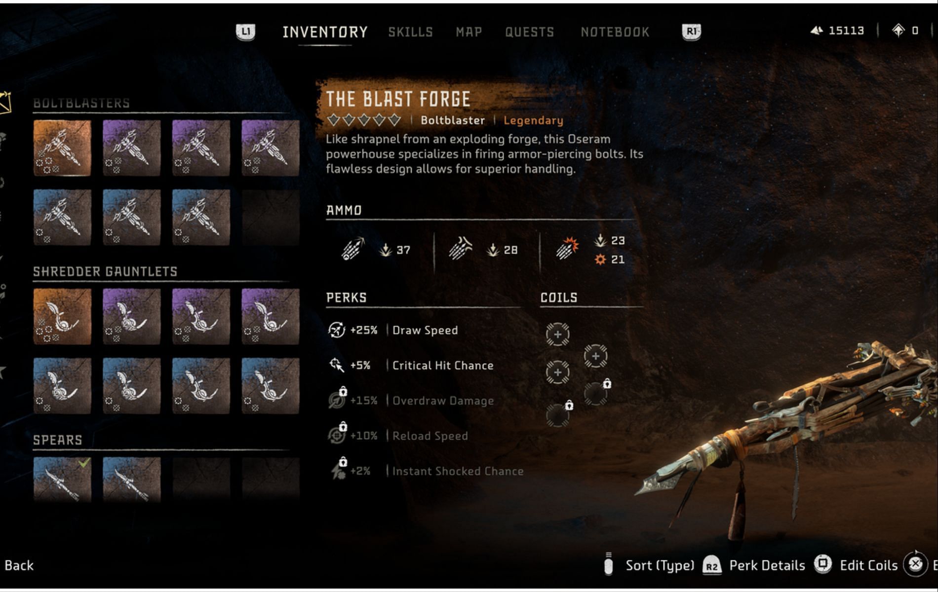 The Blast Forge does a ton of explosive and critical damage (Image via Guerilla Games)