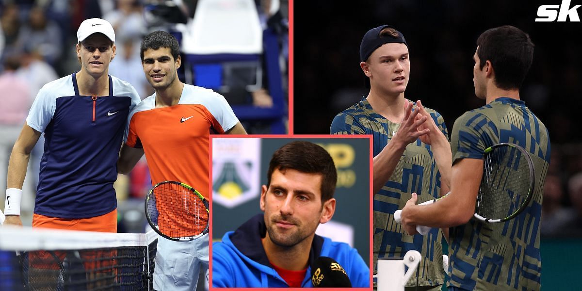 Novak Djokovic feels Carlos Alcaraz, Jannik Sinner and Holger Rune could form the next 