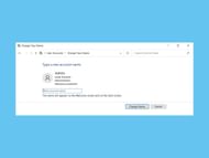 Renaming an Account (Image captured from Windows 10)