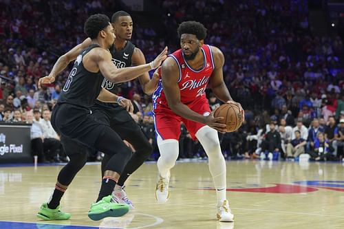 Embiid did a great job against the Nets in Game 1 (Image via Getty Images)