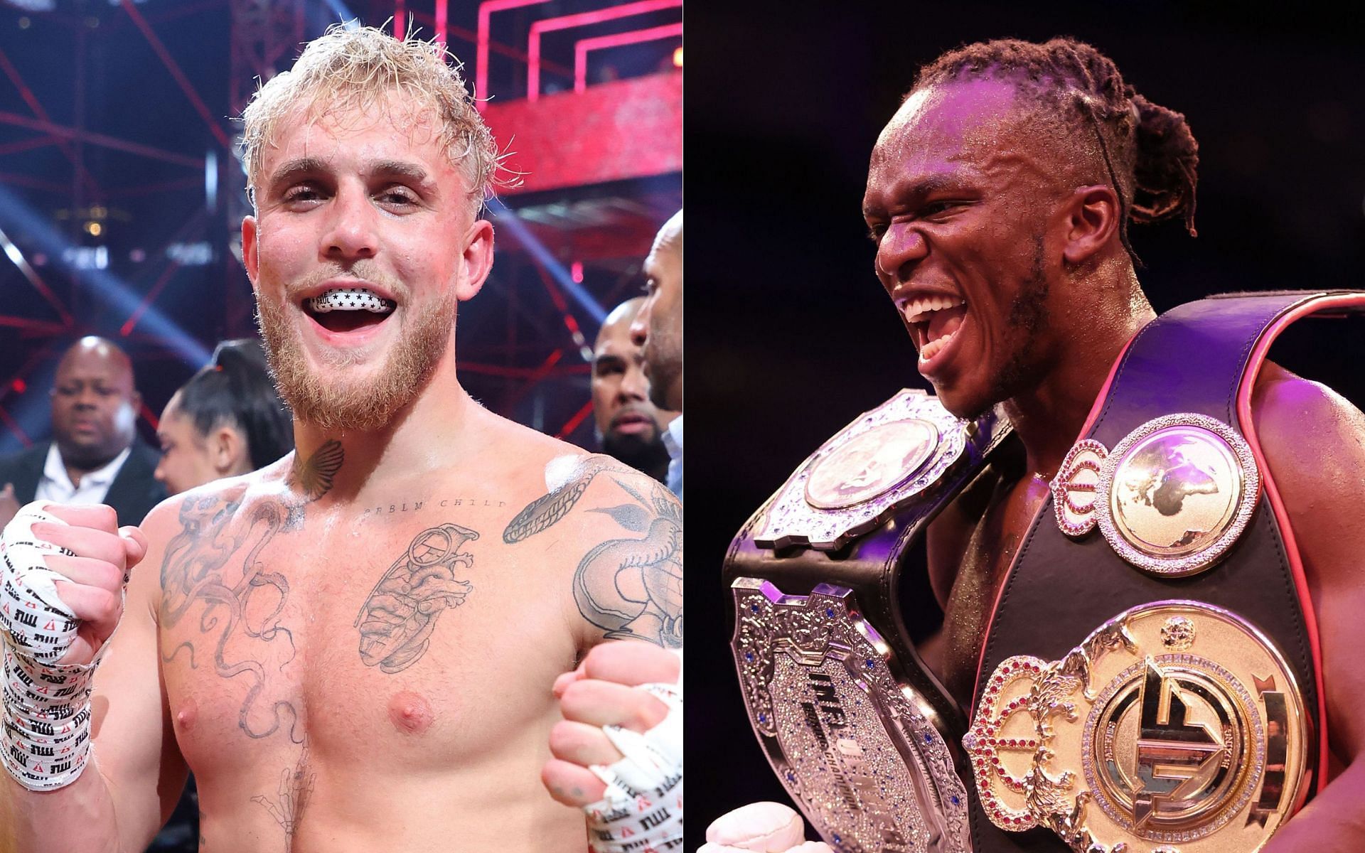 Jake Paul (left), KSI (right) [Image Credit: Getty]