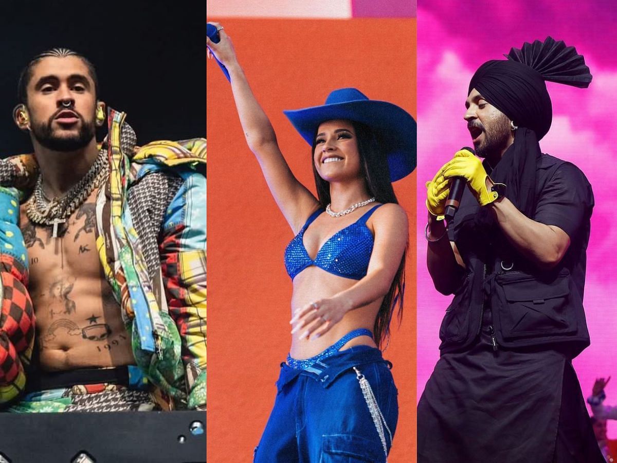 Bad Bunny, Becky G, and Diljit Dosanjh rocked the stage with their electrifying performances (Image via Sportskeeda)