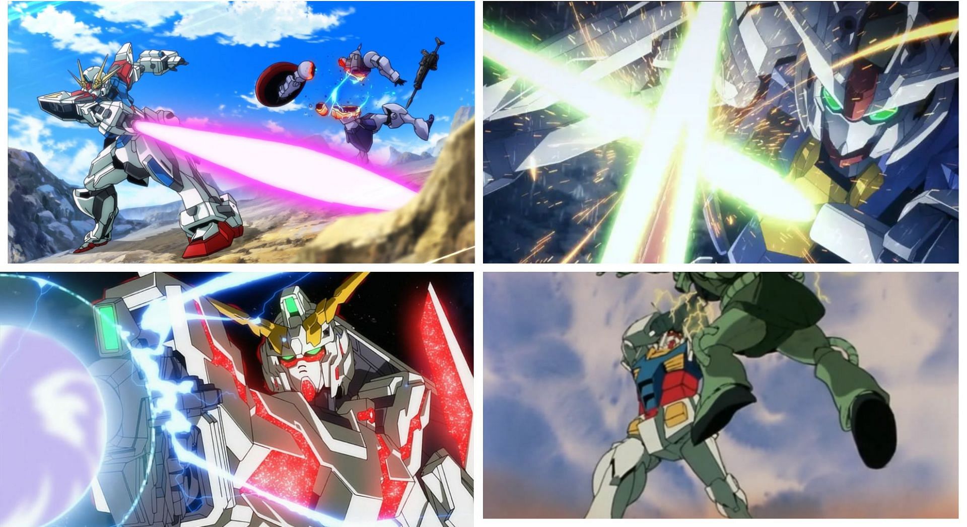 A few Gundam being awesome, including Aerial (Image via Sportskeeda)