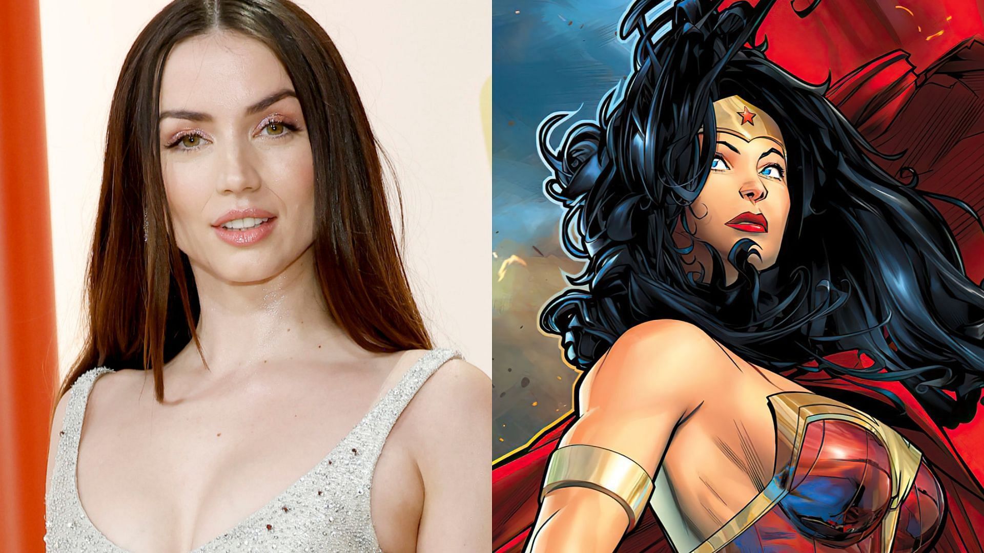 Ana de Armas responds to Wonder Woman fan cast question (Images via Getty/DC)