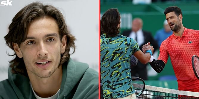 "Emotional" Lorenzo Musetti holds back tears after upsetting Novak Djokovic in Monte-Carlo