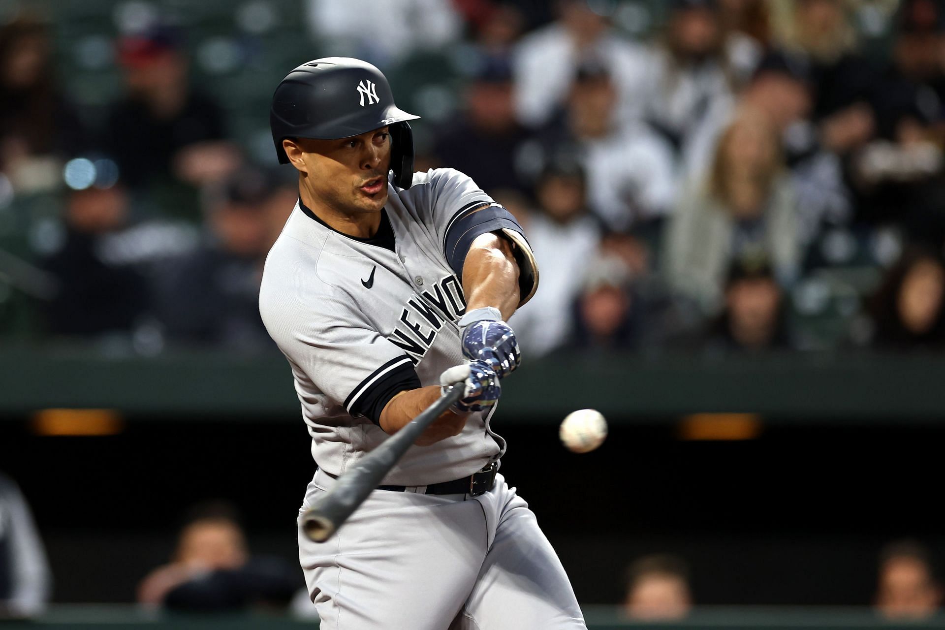 GIF: Giancarlo Stanton hits two monster home runs against St