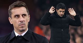 "5 days to sort themselves out" - Gary Neville questions Arsenal trio after recent slump in title race ahead of Manchester City crunch clash