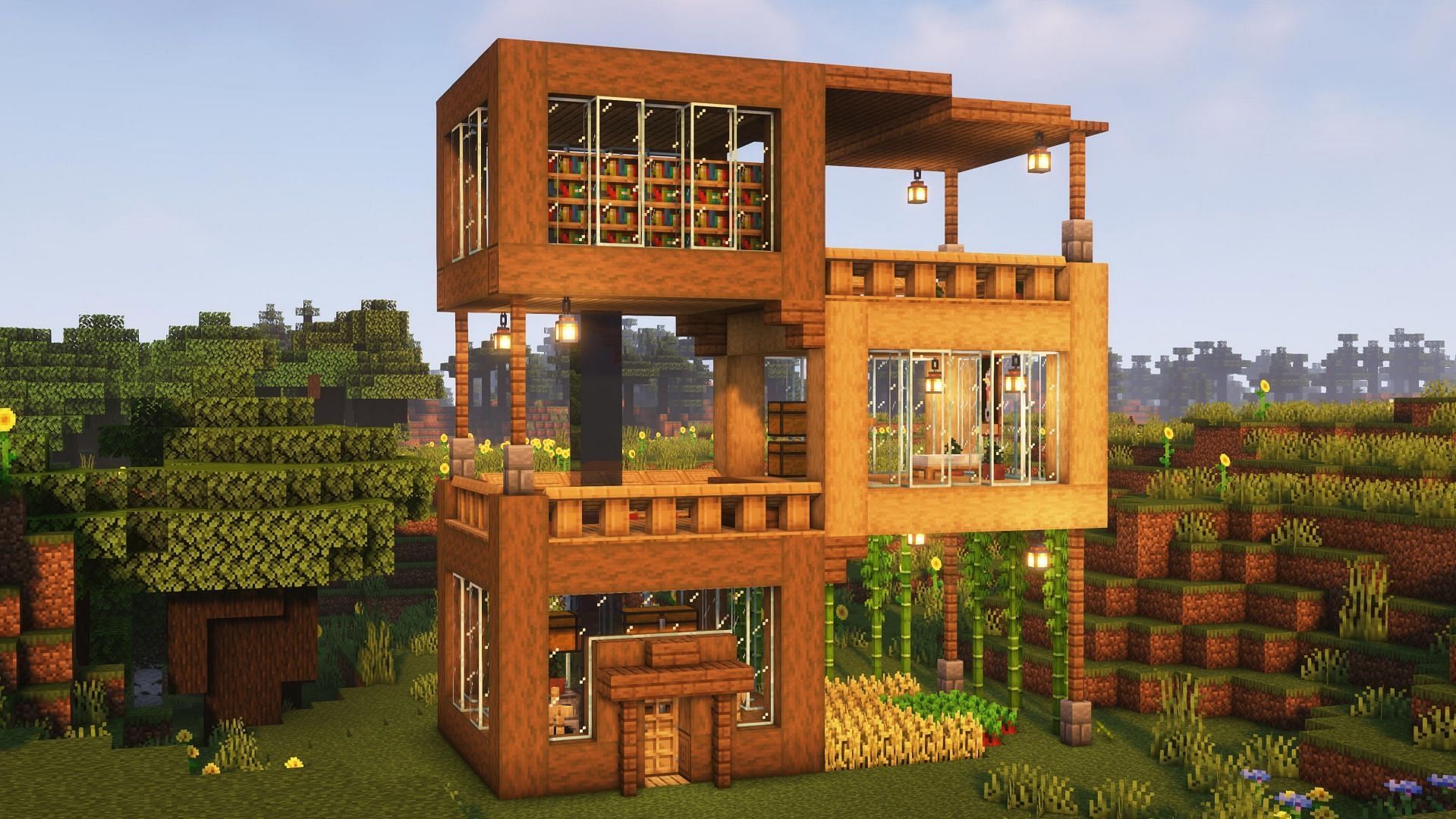 🏡 Minecraft, How to Make a MODERN HOUSE for SURVIVAL, LGDC Ep.7