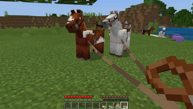 When were horses added to Minecraft?