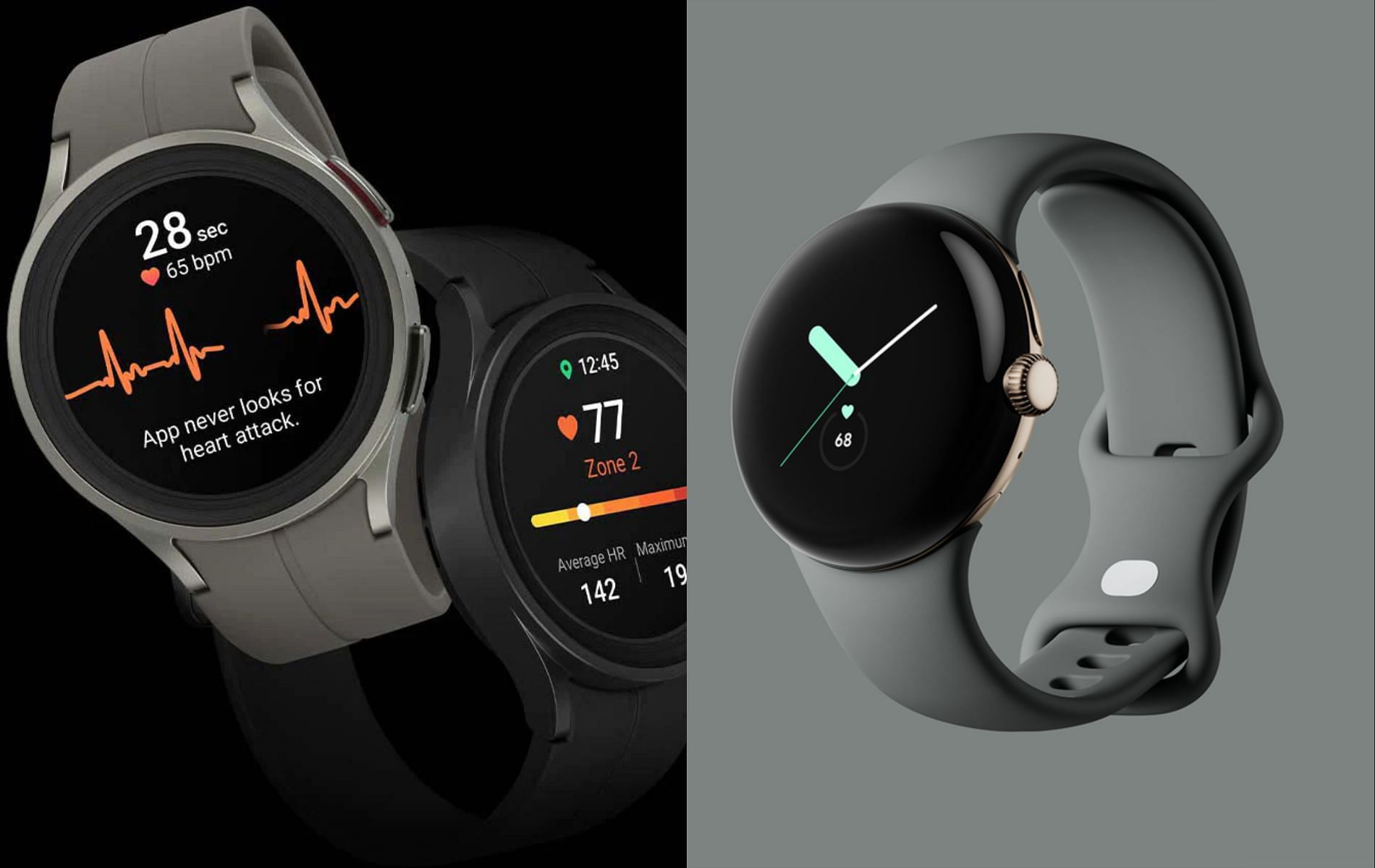 Top 5 smartwatches for Android users (Image via Samsung/Google)