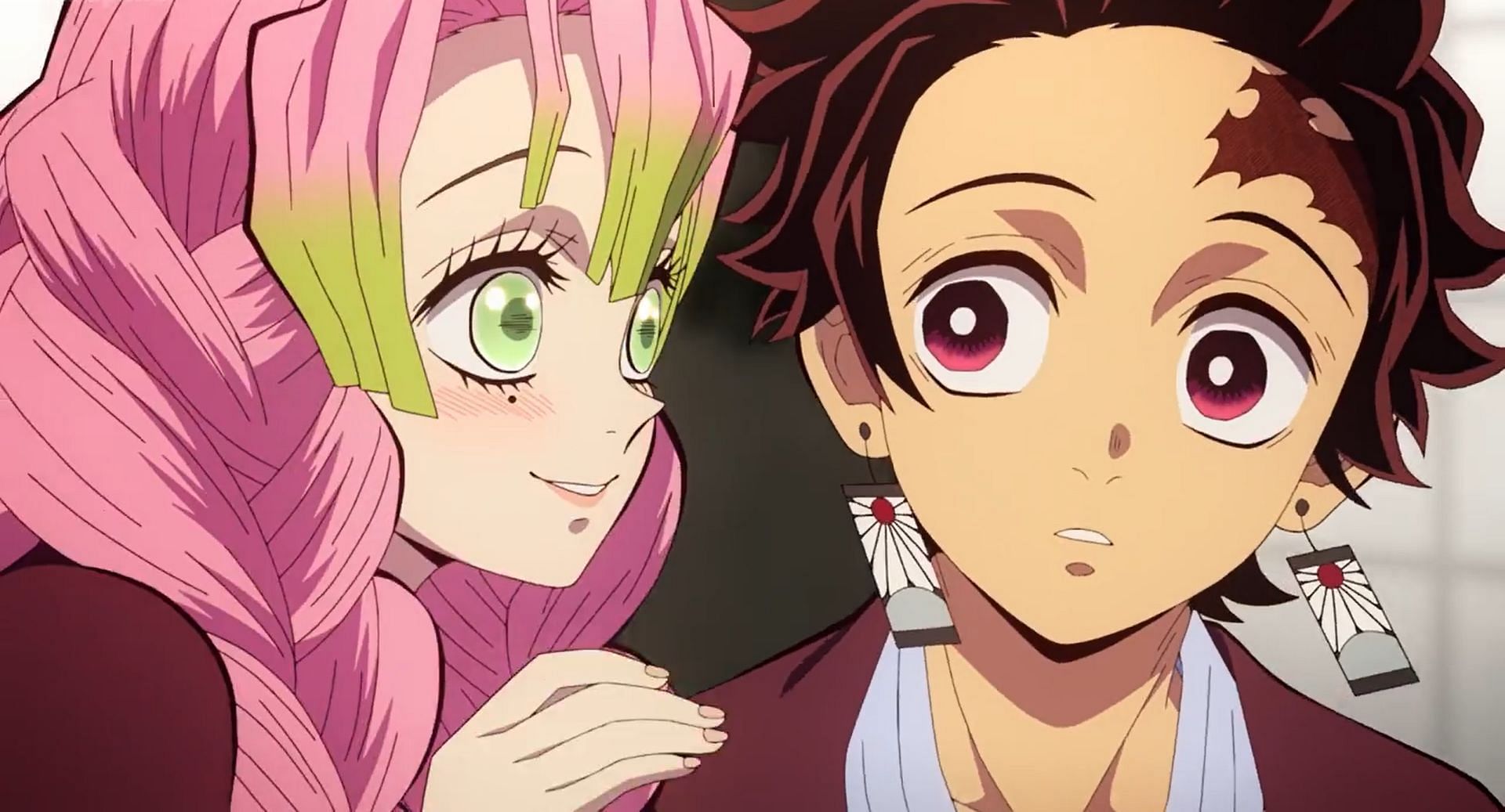 Understanding whether or not Mitsuri has a crush on Tanjiro in the Demon Slayer series (Image via Ufotable)