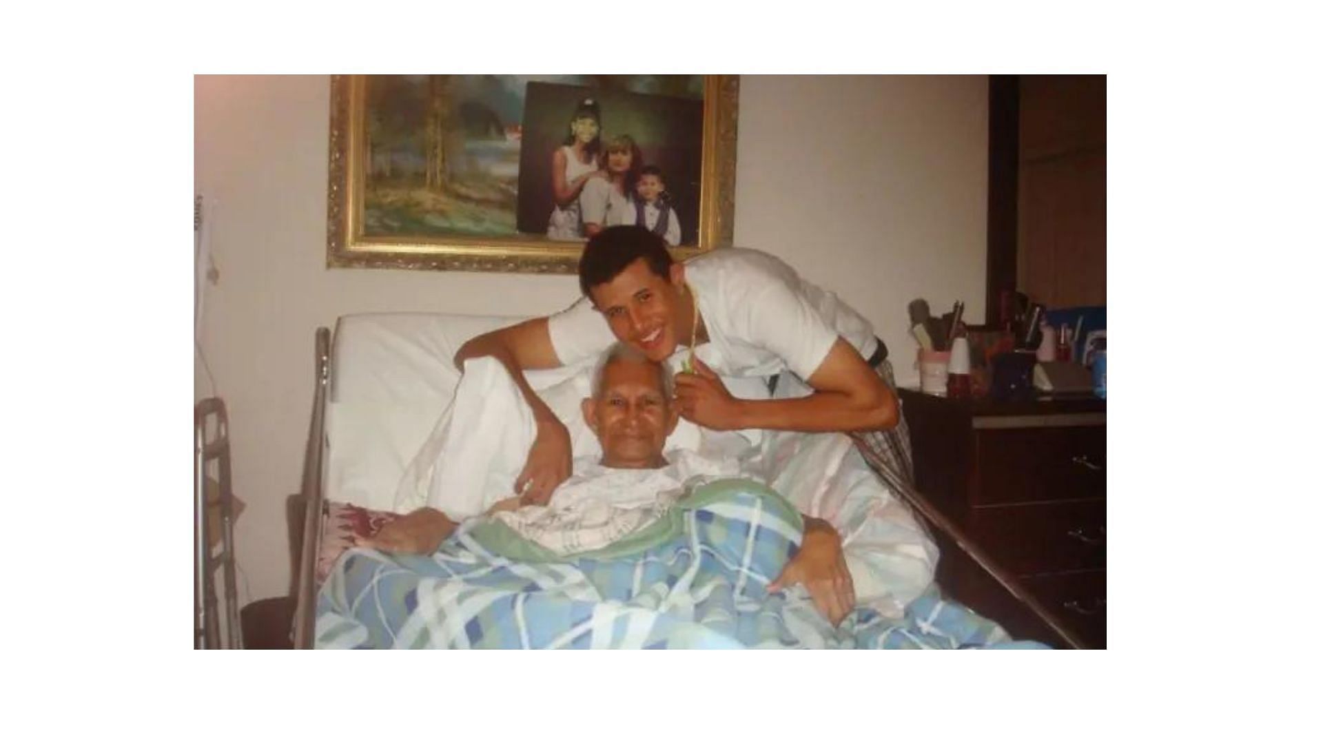 Manny with his grandfather