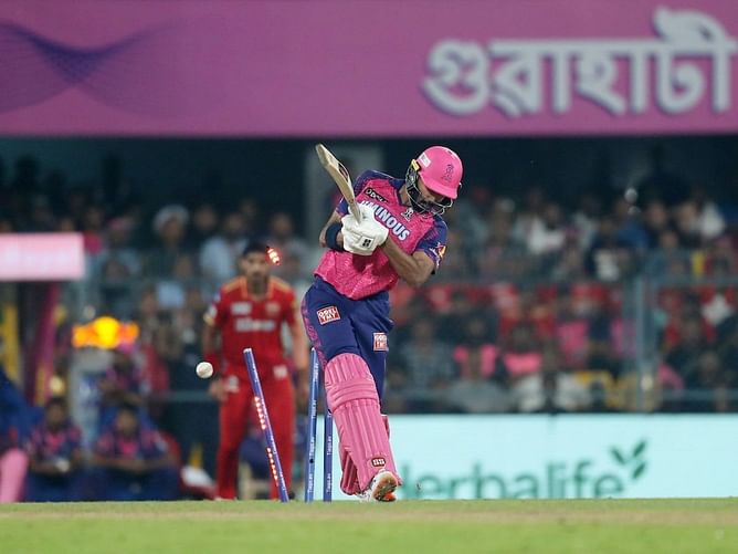 "The thinking to keep Devdutt Padikkal in the middle overs was to specially face the spinners they had" - Sanju Samson on RR's batting order