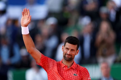 Novak Djokovic at the 2023 Monte-Carlo Masters.