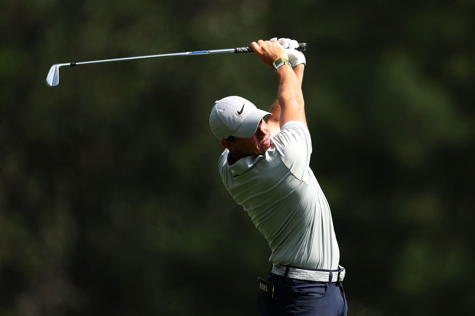 Rory McIlroy&acute;s powerful swing (Image via Getty).