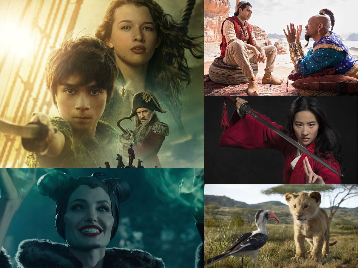 Peter Pan &amp; Wendy, Maleficent, Mulan, The Lion King, Aladdin