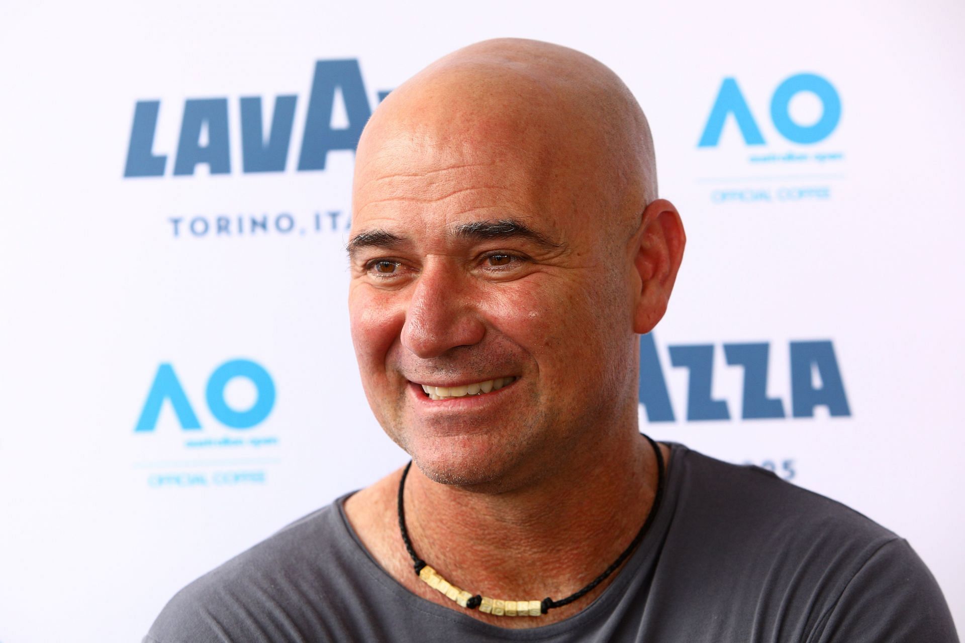 Andre Agassi during the 2019 Australian Open.