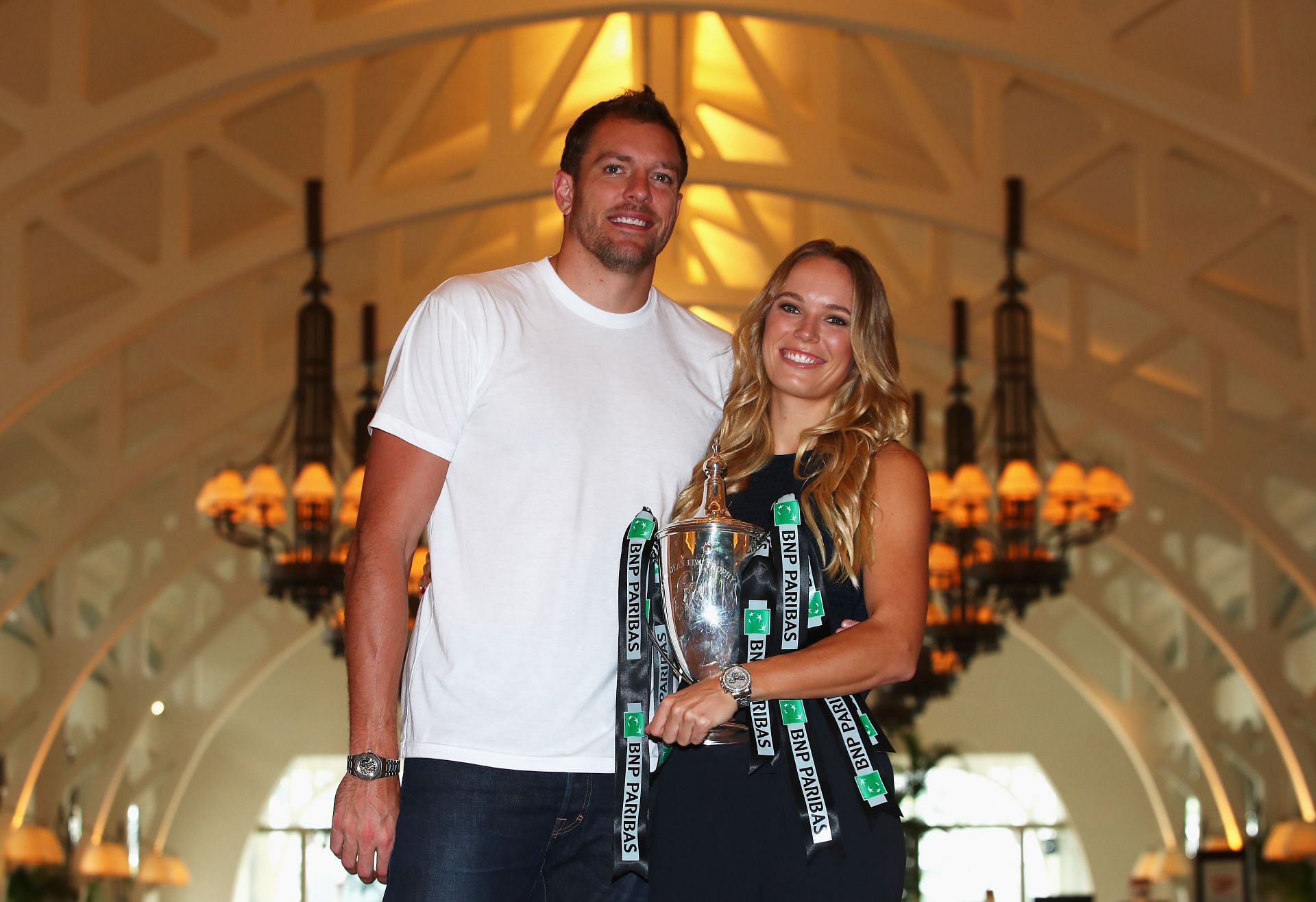 Caroline Wozniacki and her husband David Lee