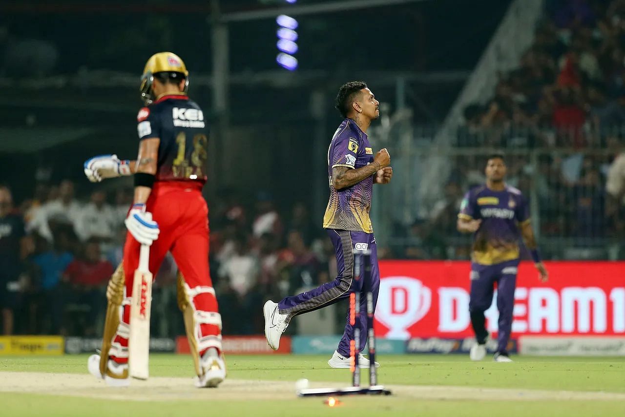 Sunil Narine of KKR. Courtesy: IPL