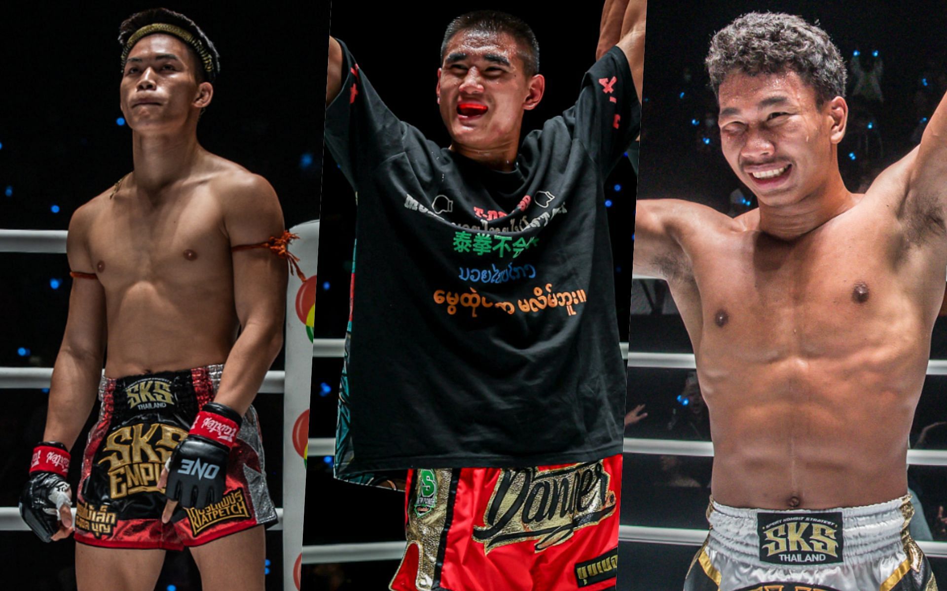 From left to right: Rambolek, Superball, Petsukumvit. | Photo by ONE Championship