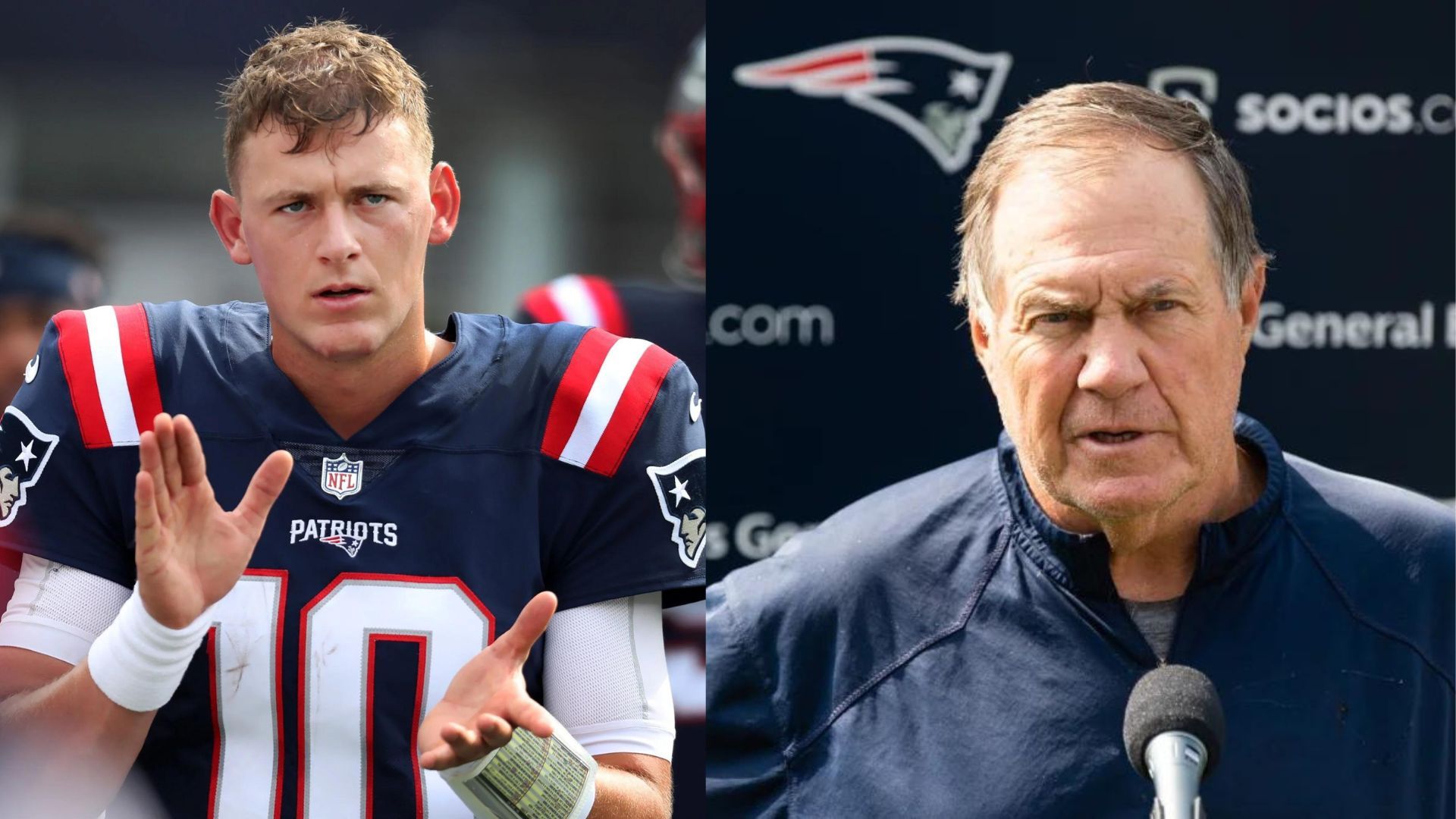 Patriots Locker Room Split Between Mac Jones and Bailey Zappe