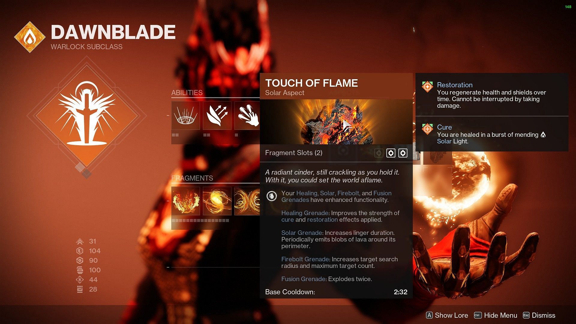 Touch of Flame (Image via Destiny 2)