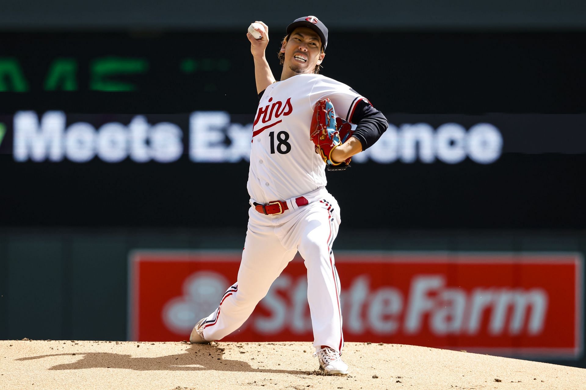 Twins' Maeda leaves after hit by 111 mph line drive on ankle