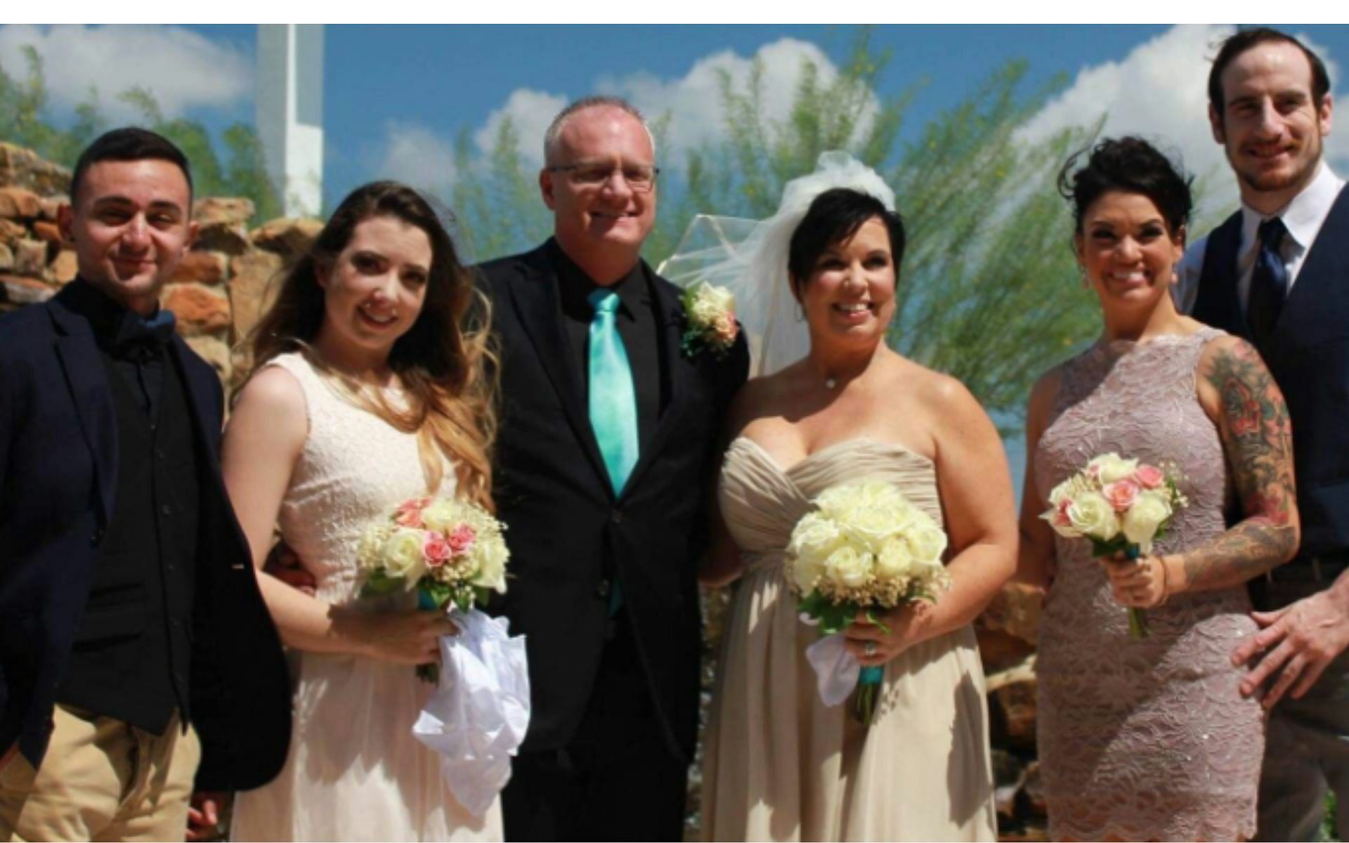 Vickie Guerrero and her daughters at her wedding in 2015