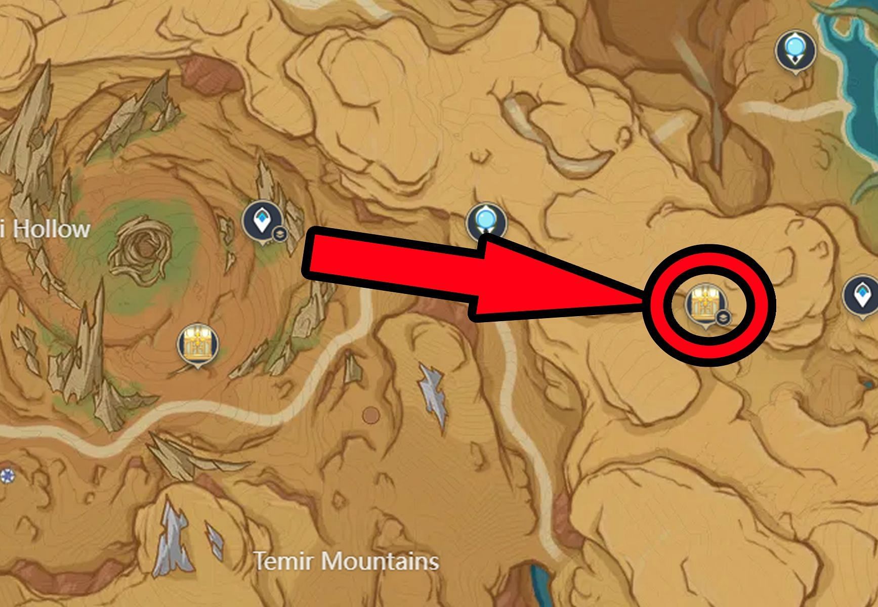 Secret Genshin Impact Luxurious Chest location near Door to Khaenri'ah