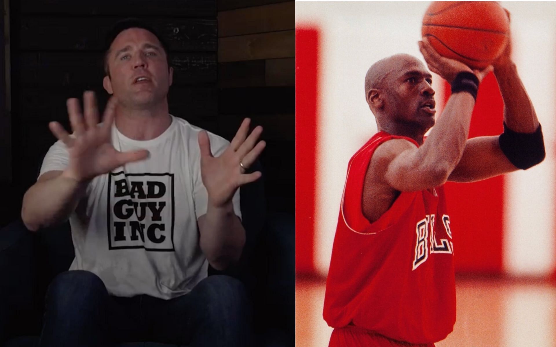 Chael Sonnen [Left] Michael Jordan [Right] [Images courtesy: @sonnench and @heirjordan13 (Instagram)]