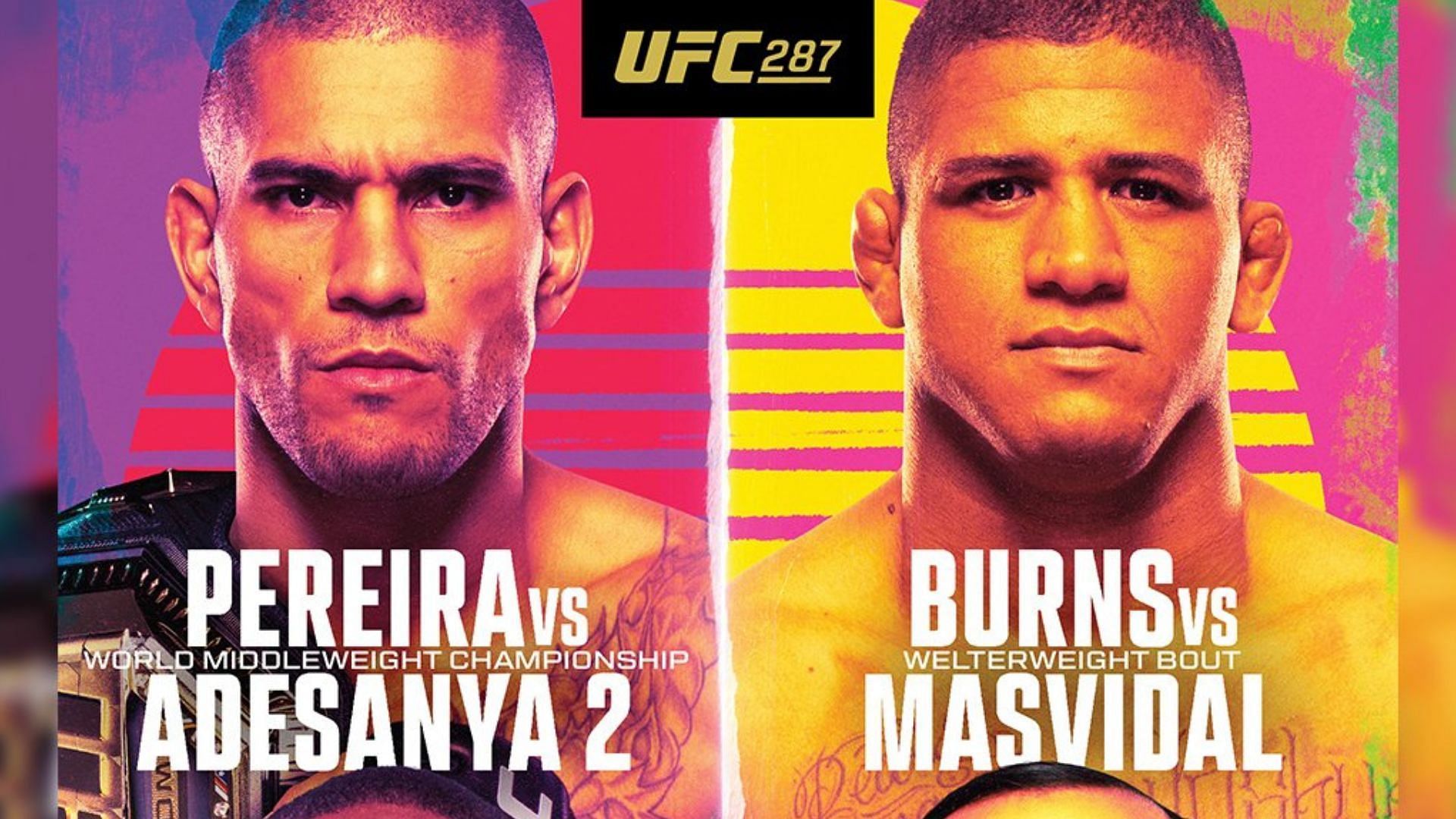 UFC 287 official poster [Image courtesy of @ufc on Instagram]