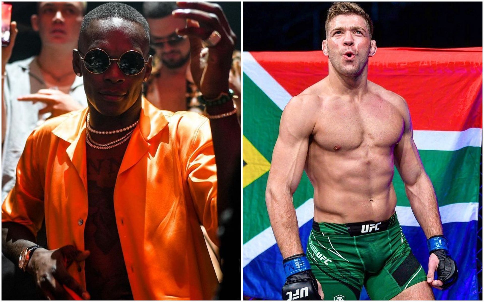 Israel Adesanya and Dricus du Plessis 