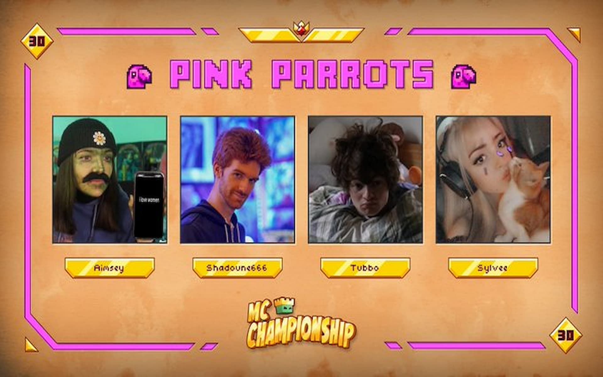 The Pink Parrots for MCC 30 (Image via Nox Crew)
