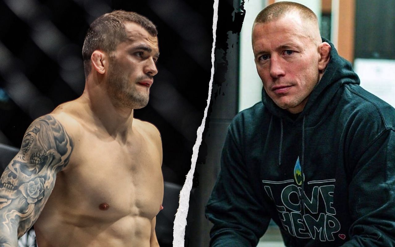 Roberto Soldic (Left) has spent time training alongside Georges St-Pierre (Right)
