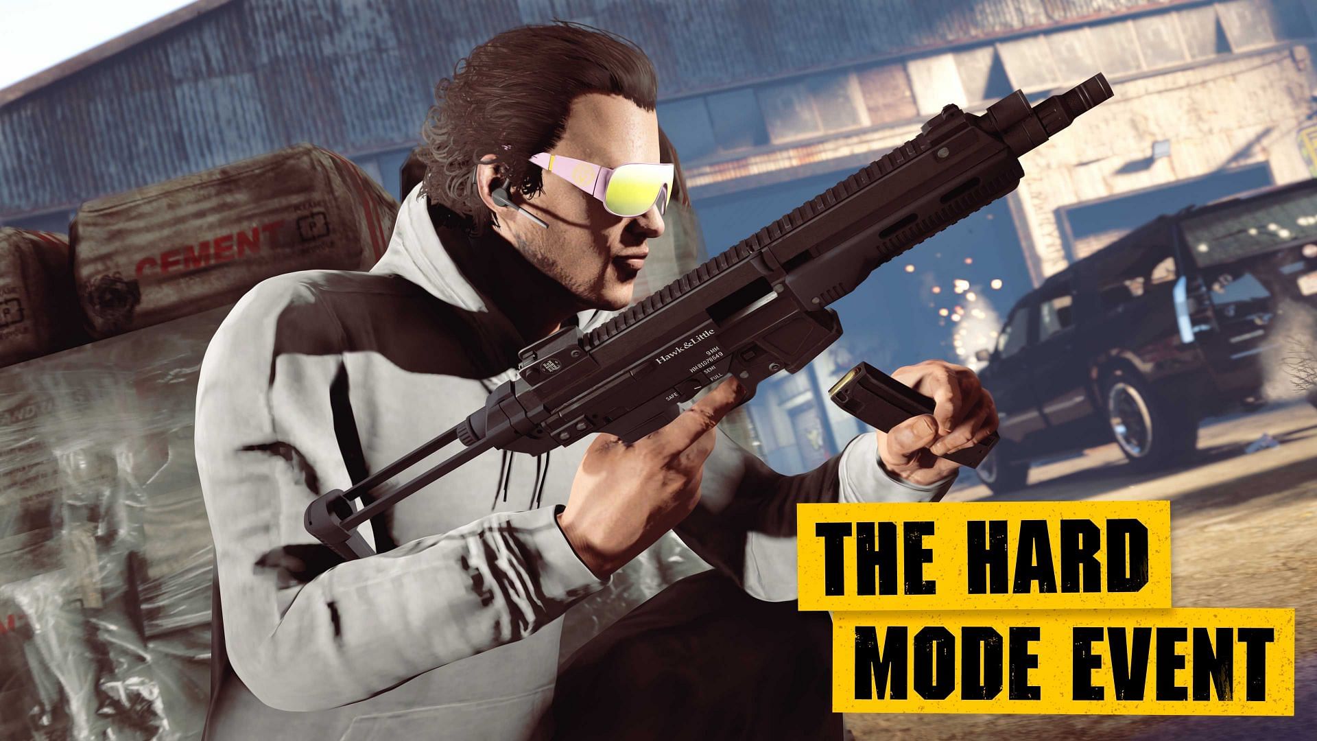 The official advert for the new Hard Mode setting (Image via Rockstar Games)