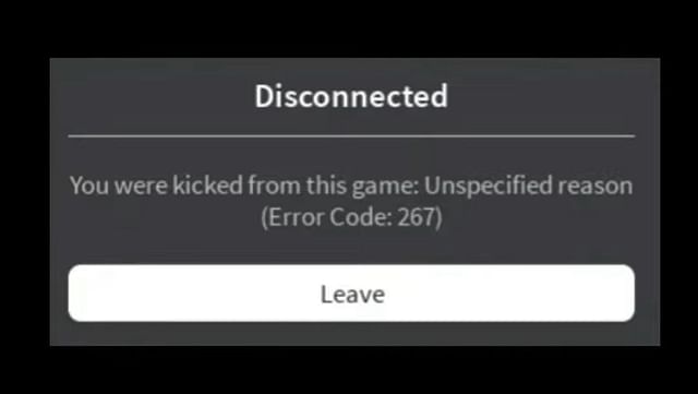 How to fix Error Code 267 in Roblox?