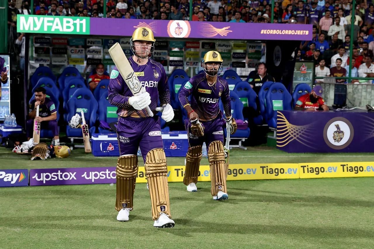 Jason Roy and Litton Das opened for KKR against the Delhi Capitals. [P/C: iplt20.com]