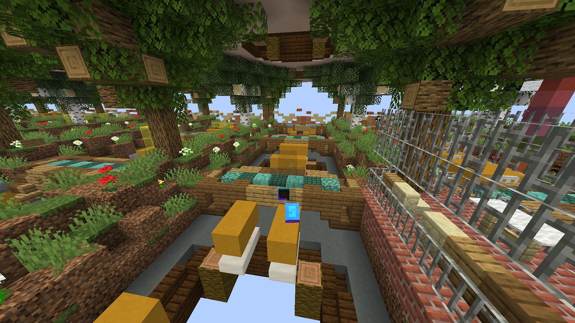 Parkour practice Minecraft servers are a brilliant place to further hone your skills (Image via Mojang)