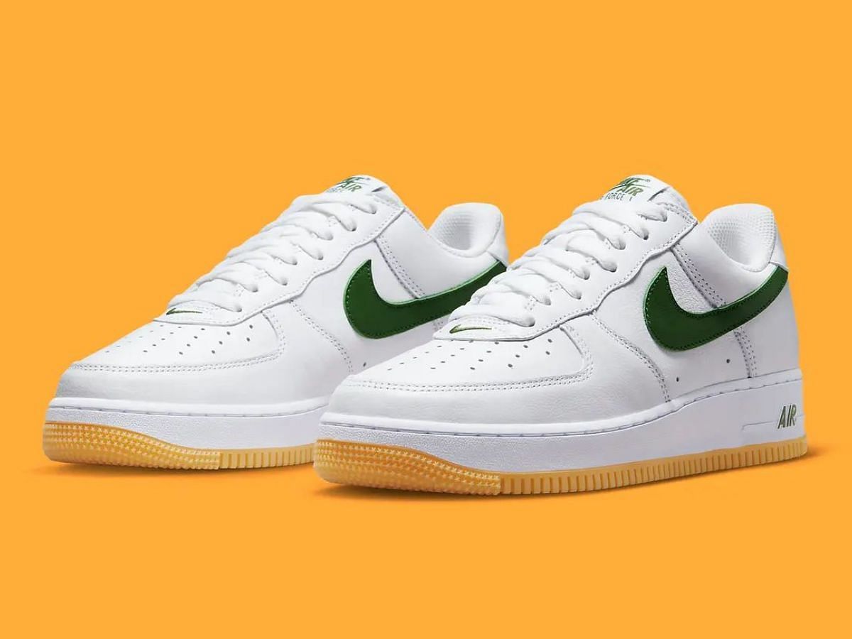 NIKE Special Field Air Force 1 Sneakers in Olive Green + Tan Sole