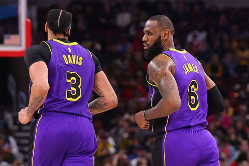 LA Lakers stars Anthony Davis and LeBron James