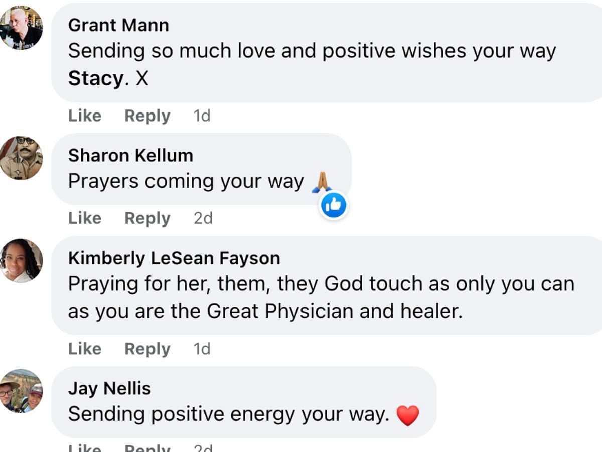 Netizens react to Stacy Layne Matthews&#039; first health post (Image via Stacy Layne Matthews/Facebook)