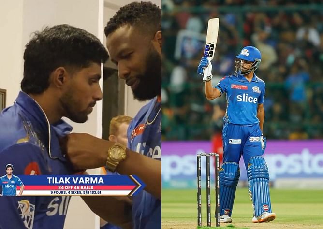 [Watch] Tilak Varma chosen as MI's dressing room Player of the Match after his valiant 84* in losing cause against RCB