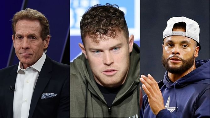 What did Skip Bayless say about Luke Schoonmaker? Cowboys superfan drops brutal assessment on Dak Prescott's new weapon