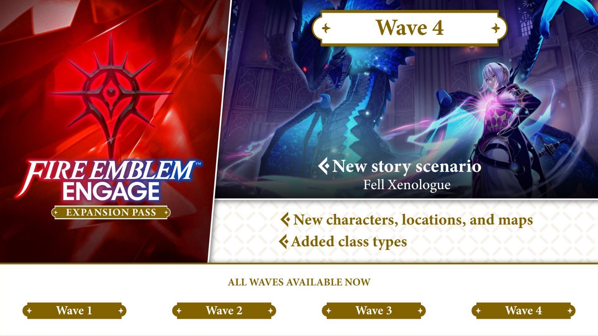 The Wave 4 expansion for Fire Emblem Engage is out, along with new characters (Image via Nintendo)